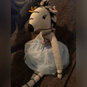 Pottery Barn Kids “CHEYENNE” Zebra Ballerina Plush Doll